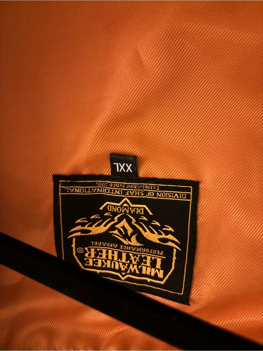 Black Studded Leather Vest with Orange Lining - Women's - Picture 8 of 11